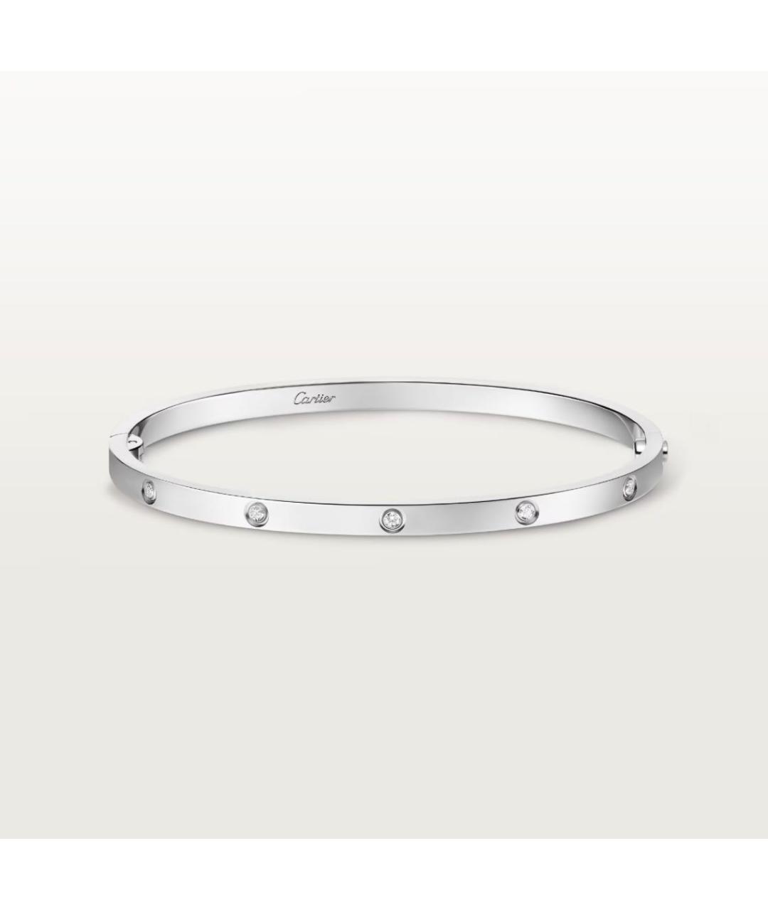 CARTIER Белый браслет из белого золота, фото 9