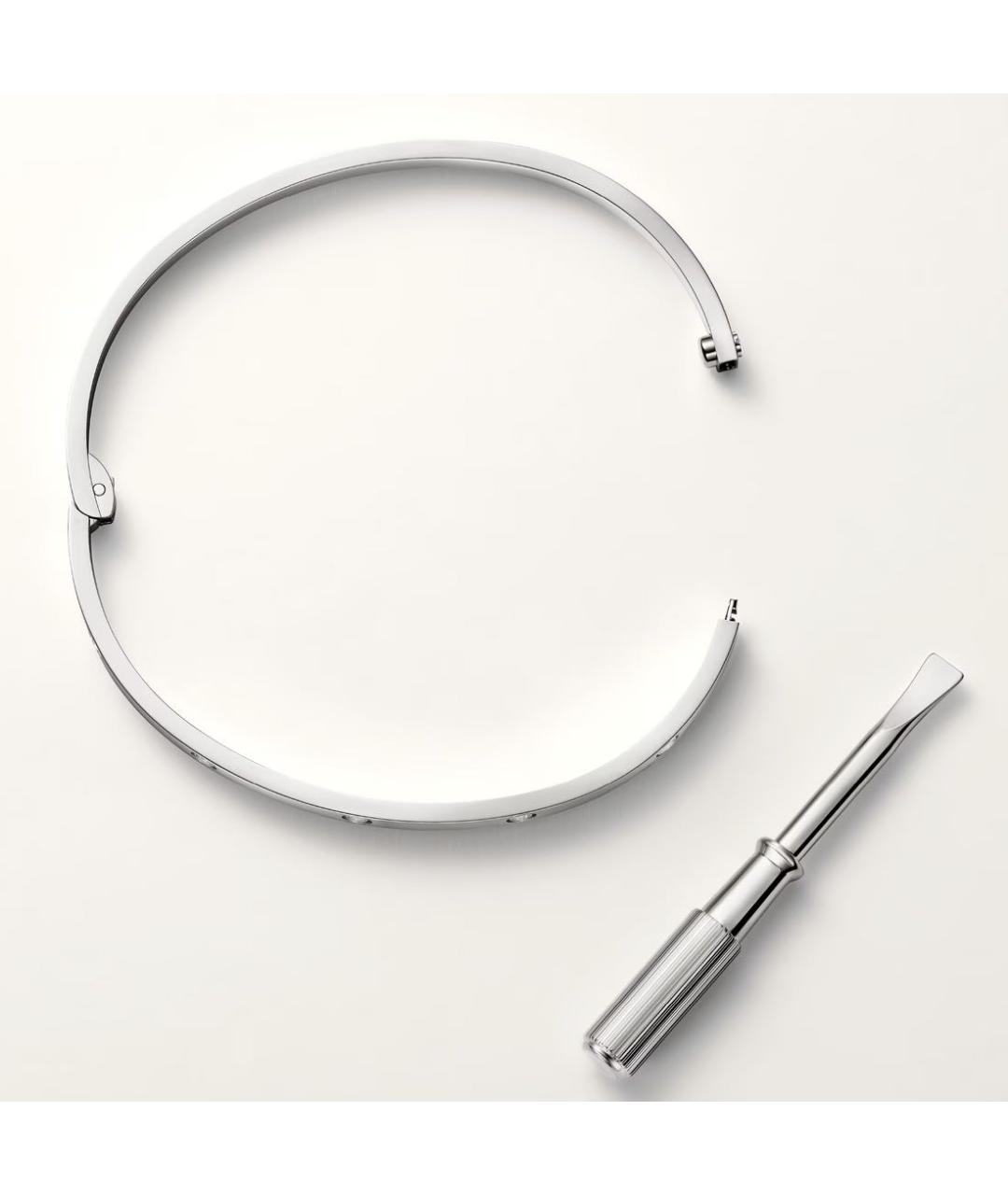 CARTIER Белый браслет из белого золота, фото 5