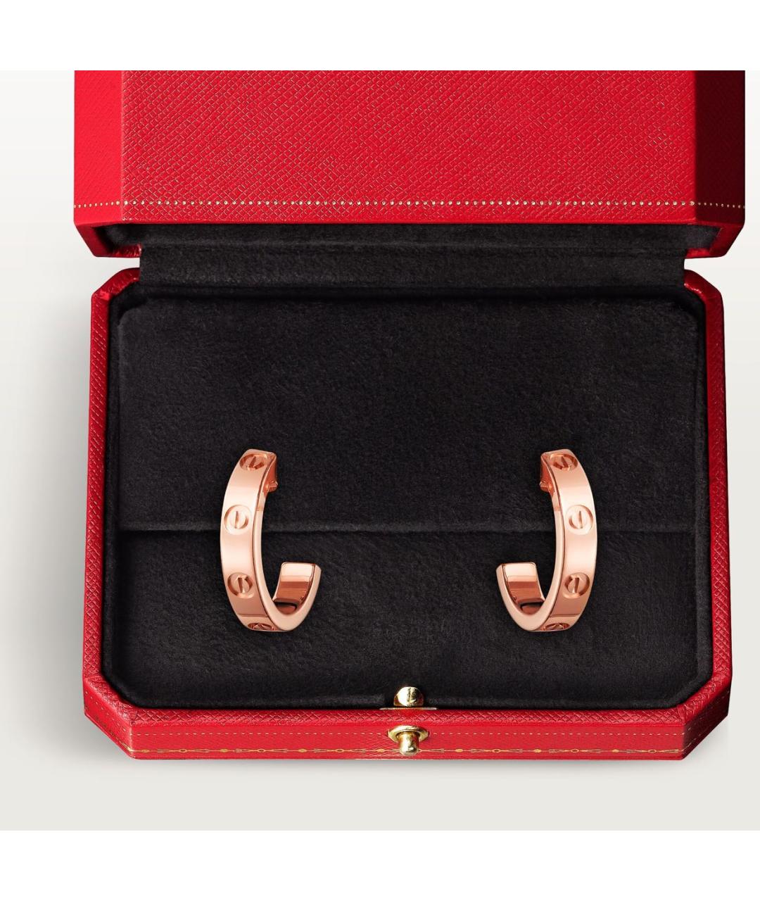 CARTIER Золотые серьги из розового золота, фото 5