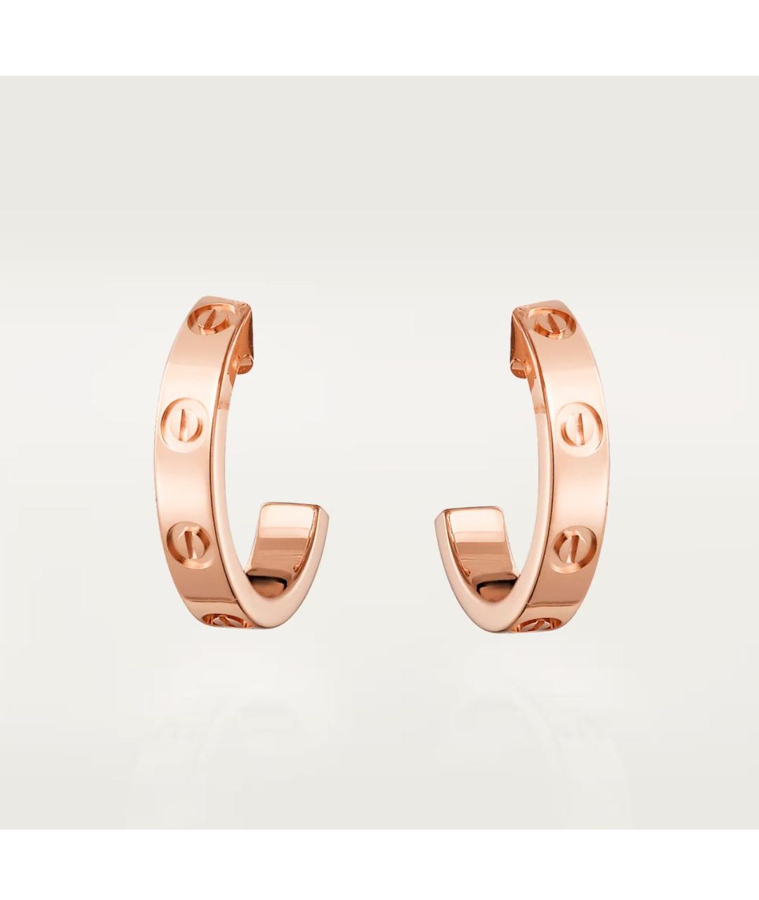 CARTIER Золотые серьги из розового золота, фото 7