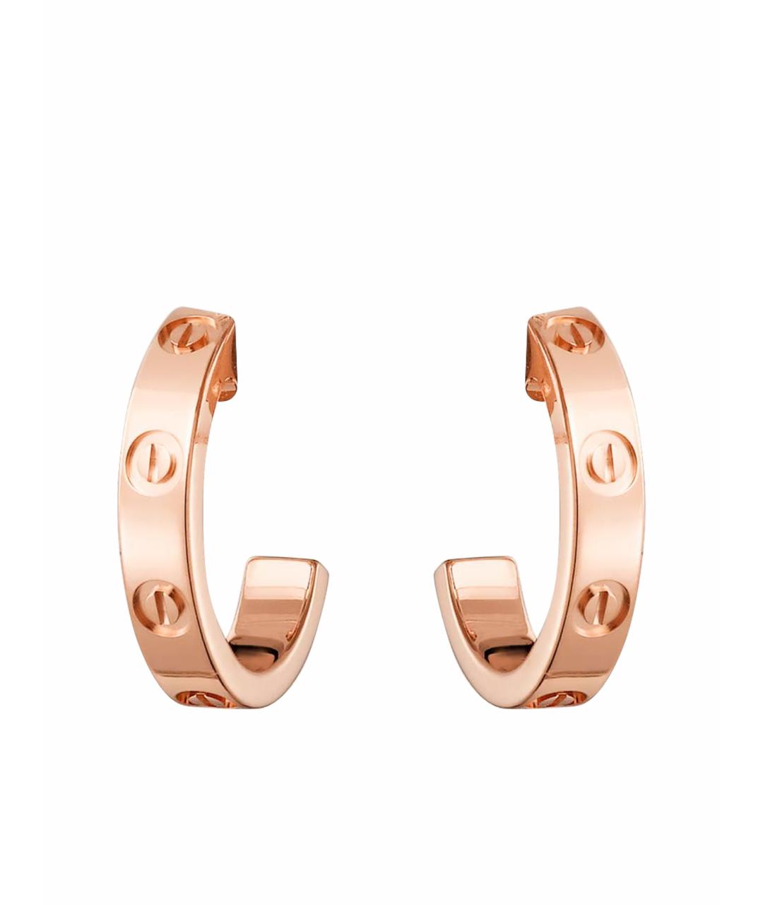 CARTIER Золотые серьги из розового золота, фото 1