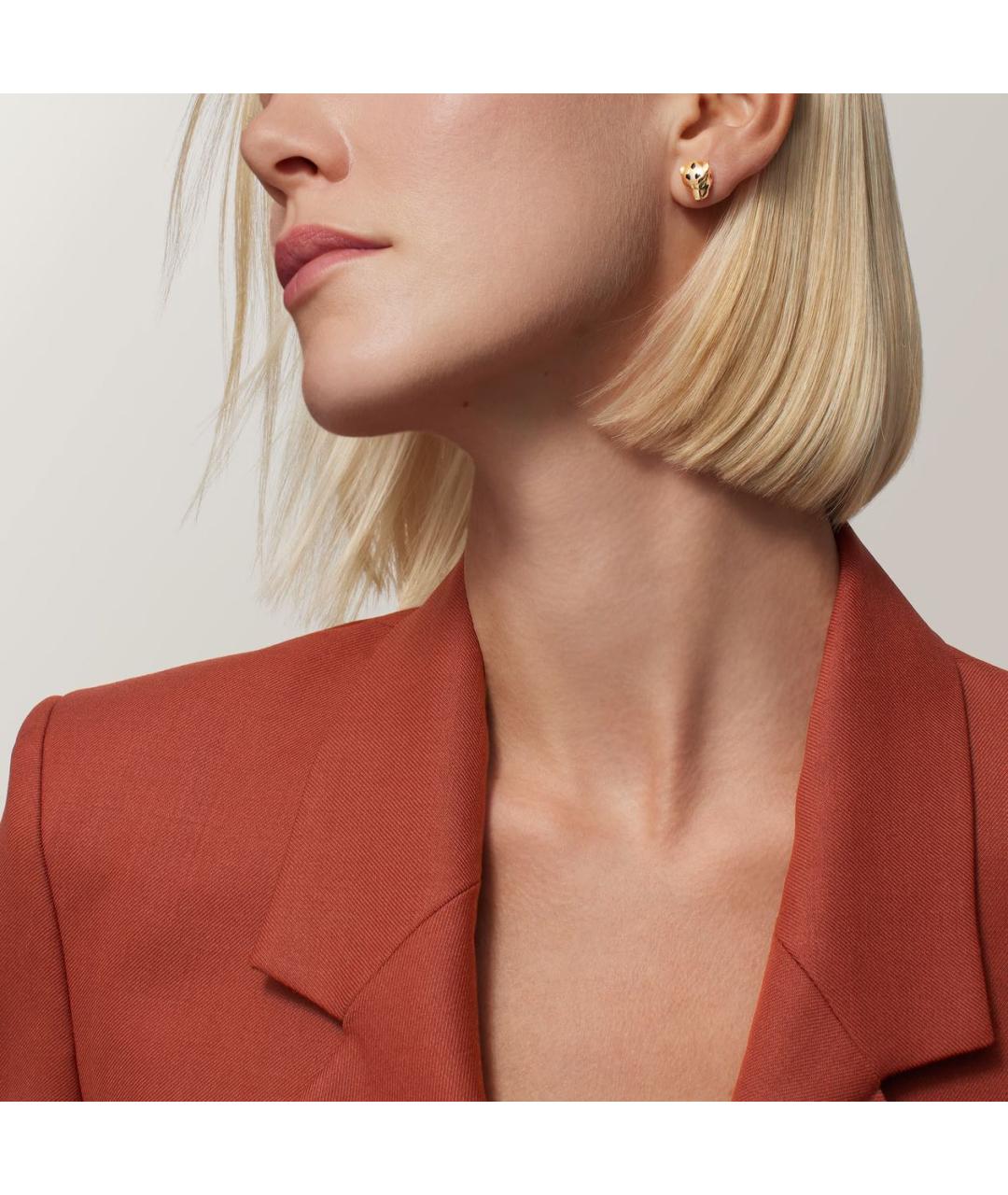 CARTIER Золотые серьги из желтого золота, фото 2