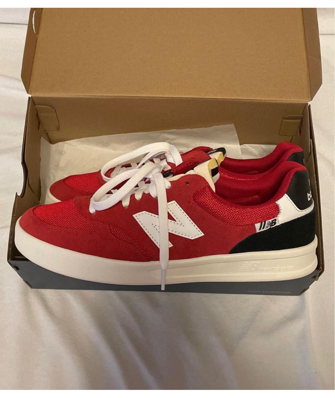 NEW BALANCE Красные замшевые низкие кроссовки / кеды, фото 8