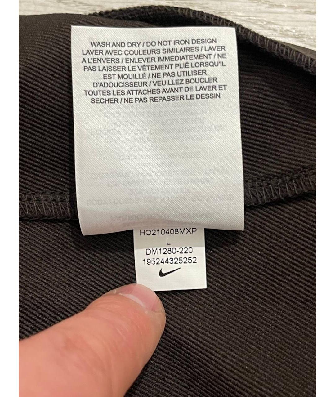NIKE Коричневые полиамидовые повседневные брюки, фото 8