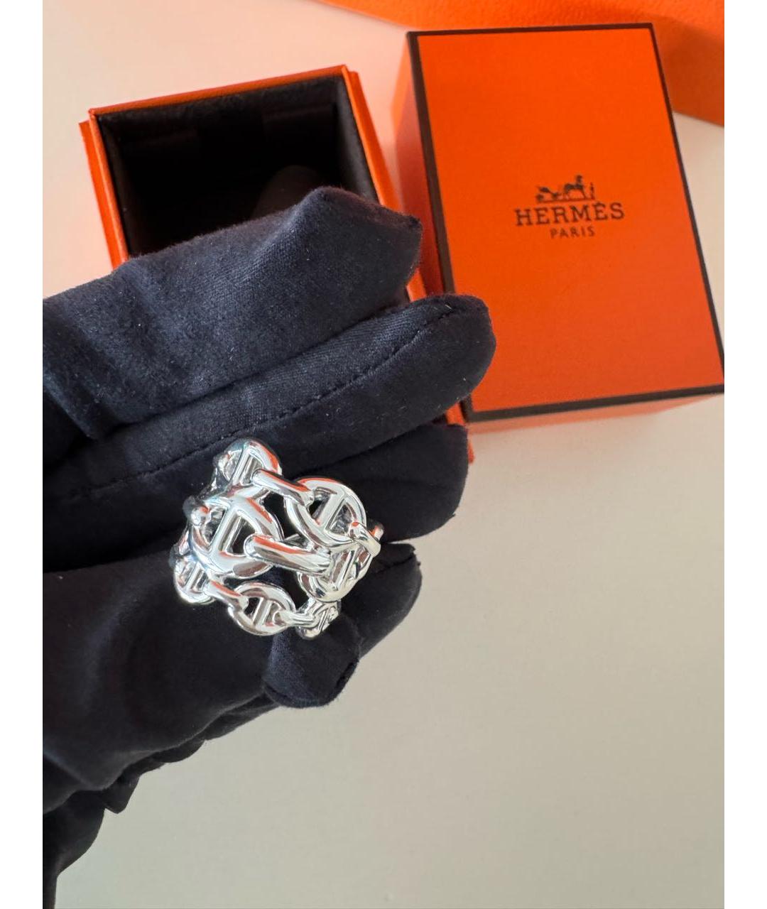 HERMES Серебряное серебряное кольцо, фото 7