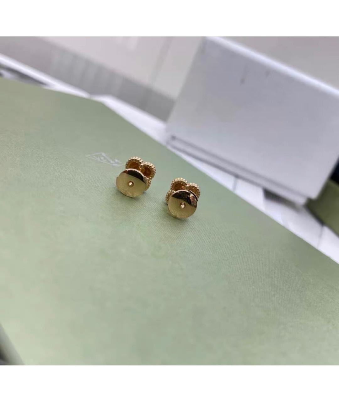 VAN CLEEF & ARPELS Бордовые серьги из розового золота, фото 5