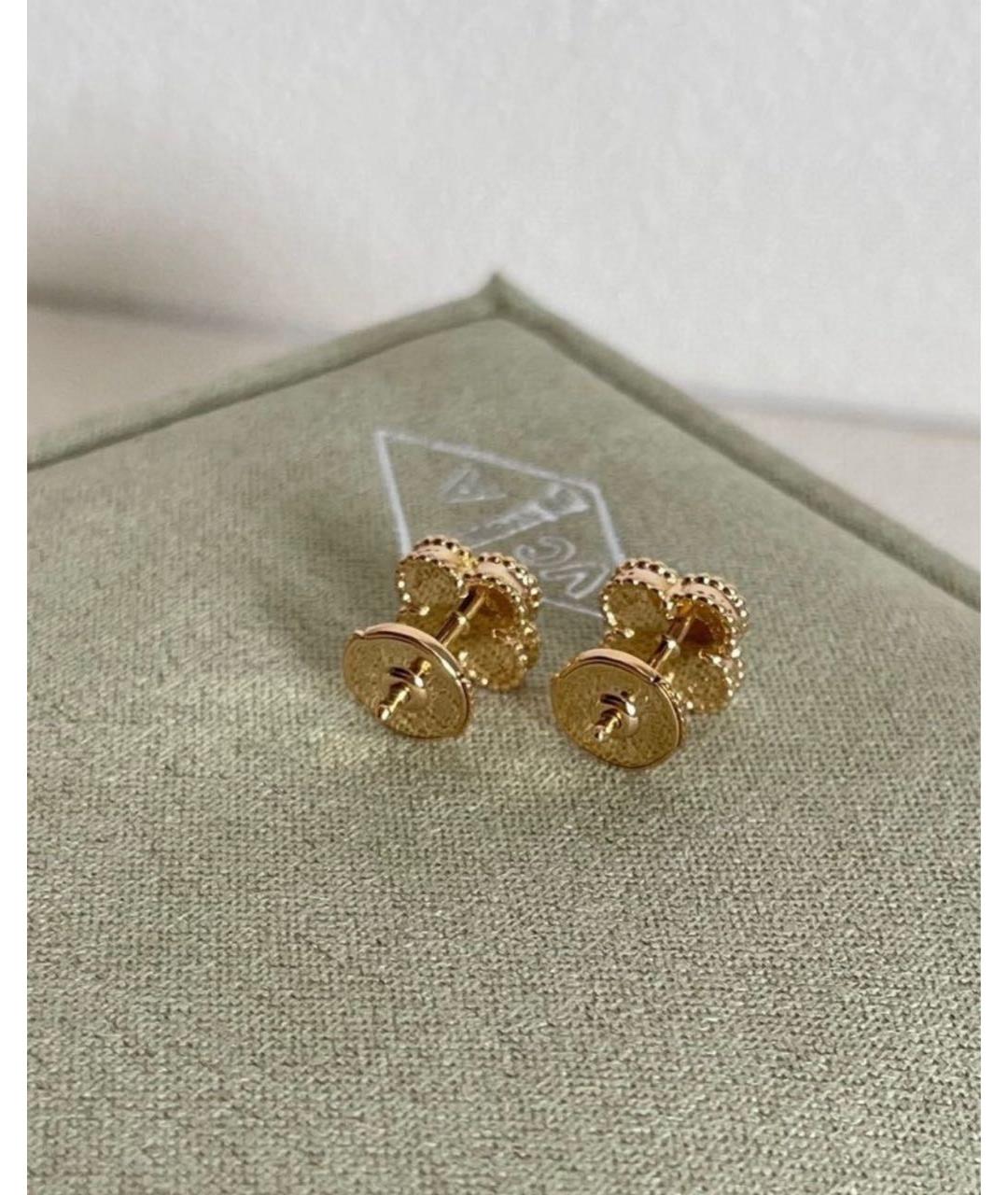 VAN CLEEF & ARPELS Бежевые серьги из желтого золота, фото 4
