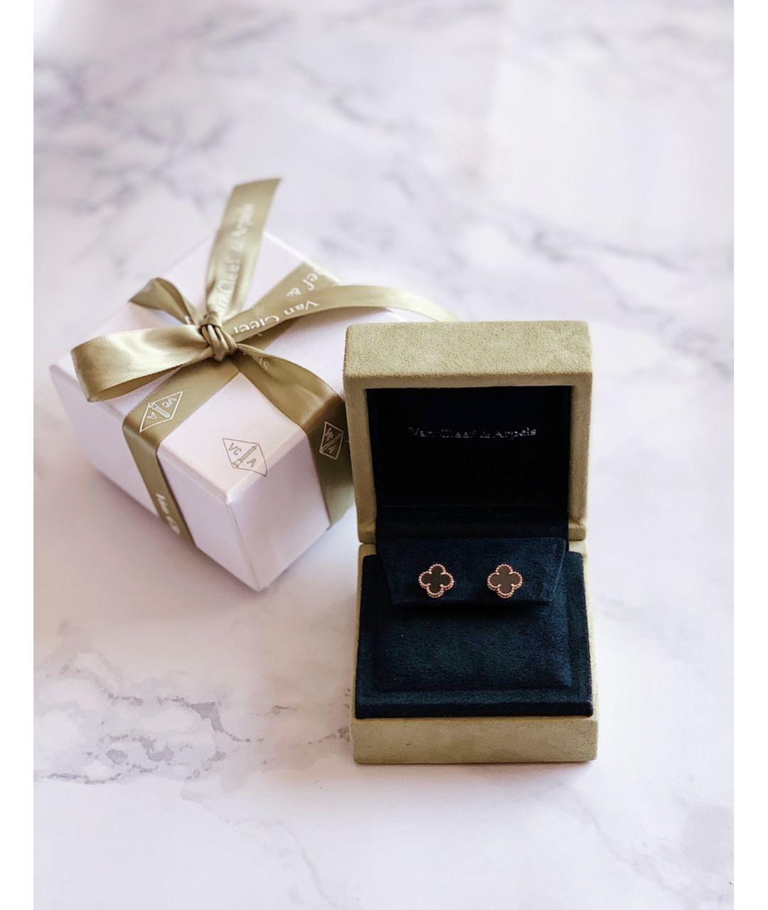 VAN CLEEF & ARPELS Черные серьги из желтого золота, фото 7