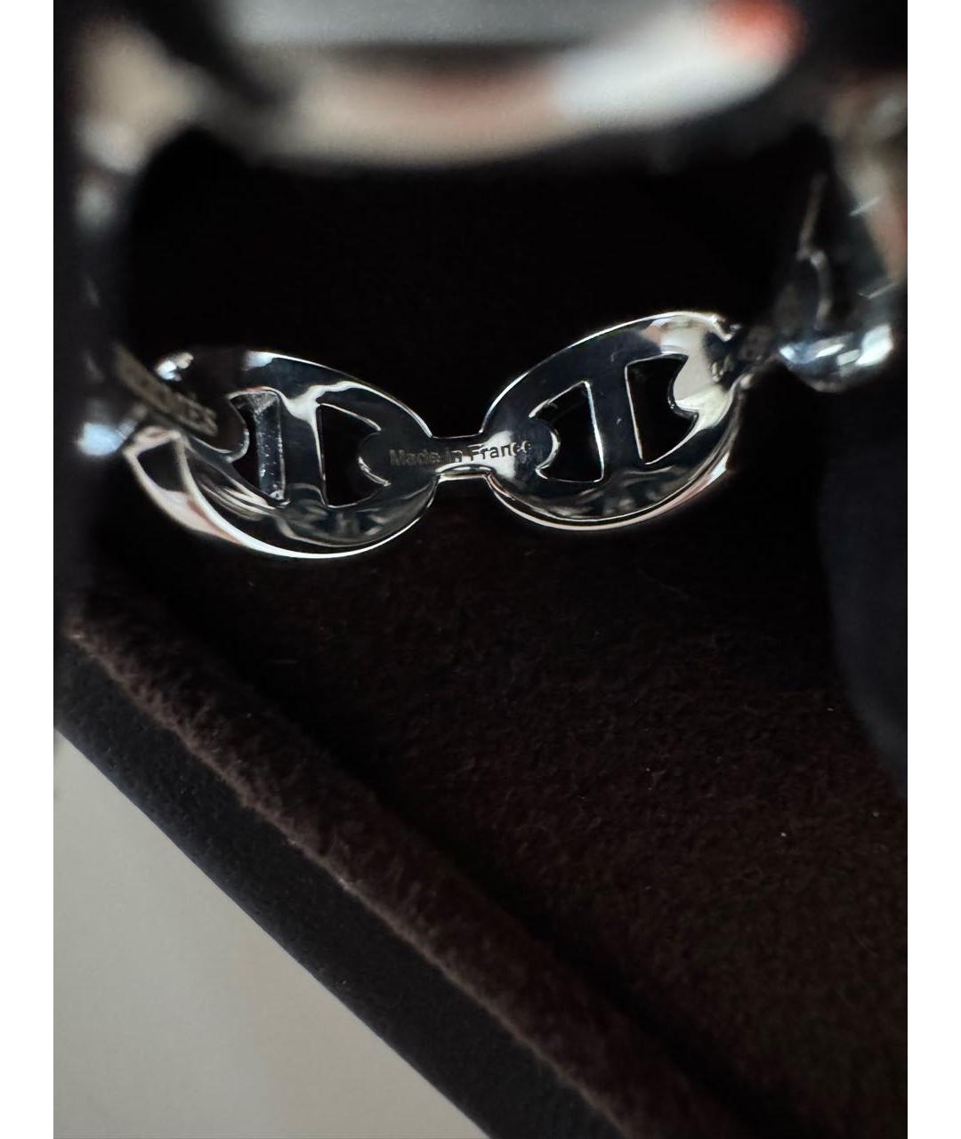 HERMES Серебряное серебряное кольцо, фото 4