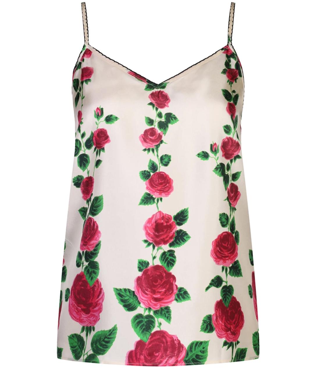 GUCCI Мульти шелковая майка, фото 1