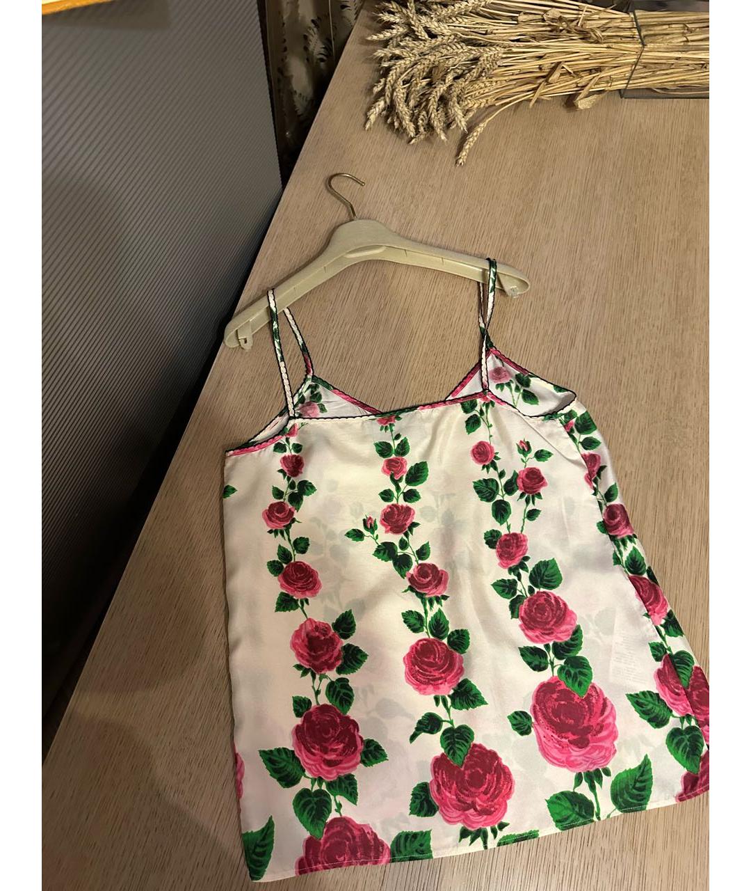 GUCCI Мульти шелковая майка, фото 2