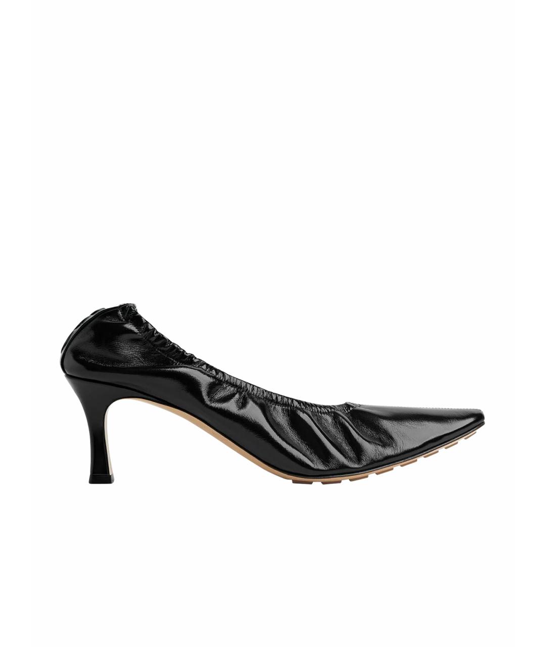 BOTTEGA VENETA Черные кожаные туфли, фото 1