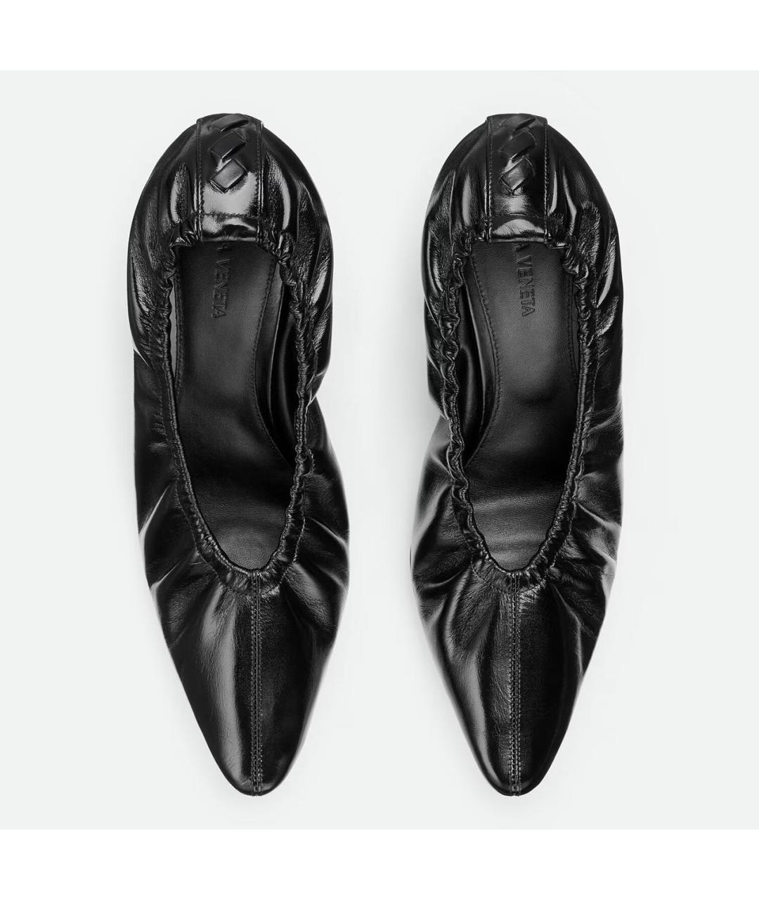 BOTTEGA VENETA Черные кожаные туфли, фото 5