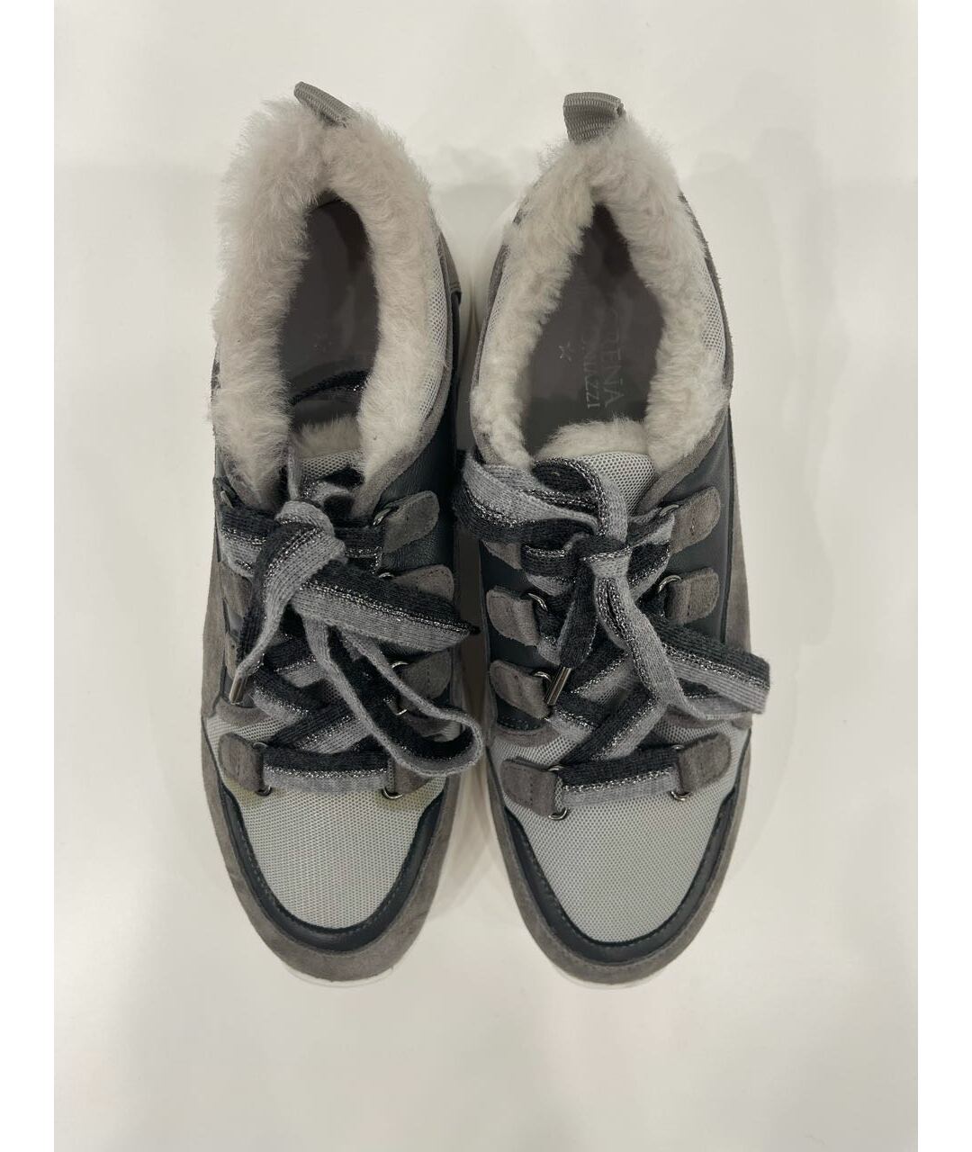 LORENA ANTONIAZZI Серые текстильные кроссовки, фото 3