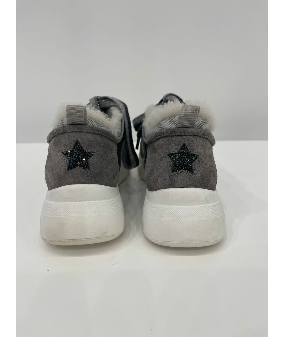 LORENA ANTONIAZZI Серые текстильные кроссовки, фото 4