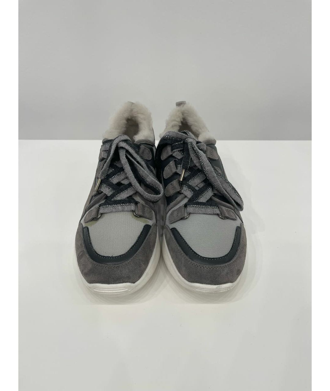 LORENA ANTONIAZZI Серые текстильные кроссовки, фото 2