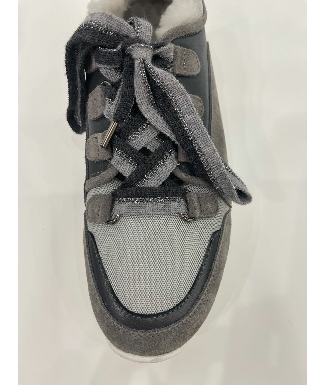 LORENA ANTONIAZZI Серые текстильные кроссовки, фото 6