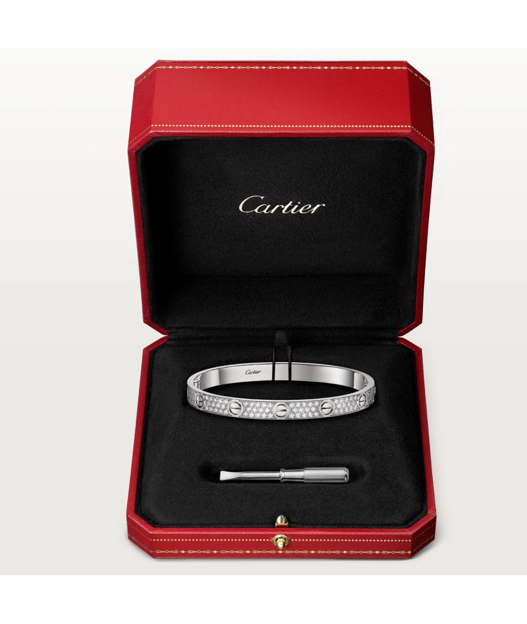 CARTIER Белый браслет из белого золота, фото 7