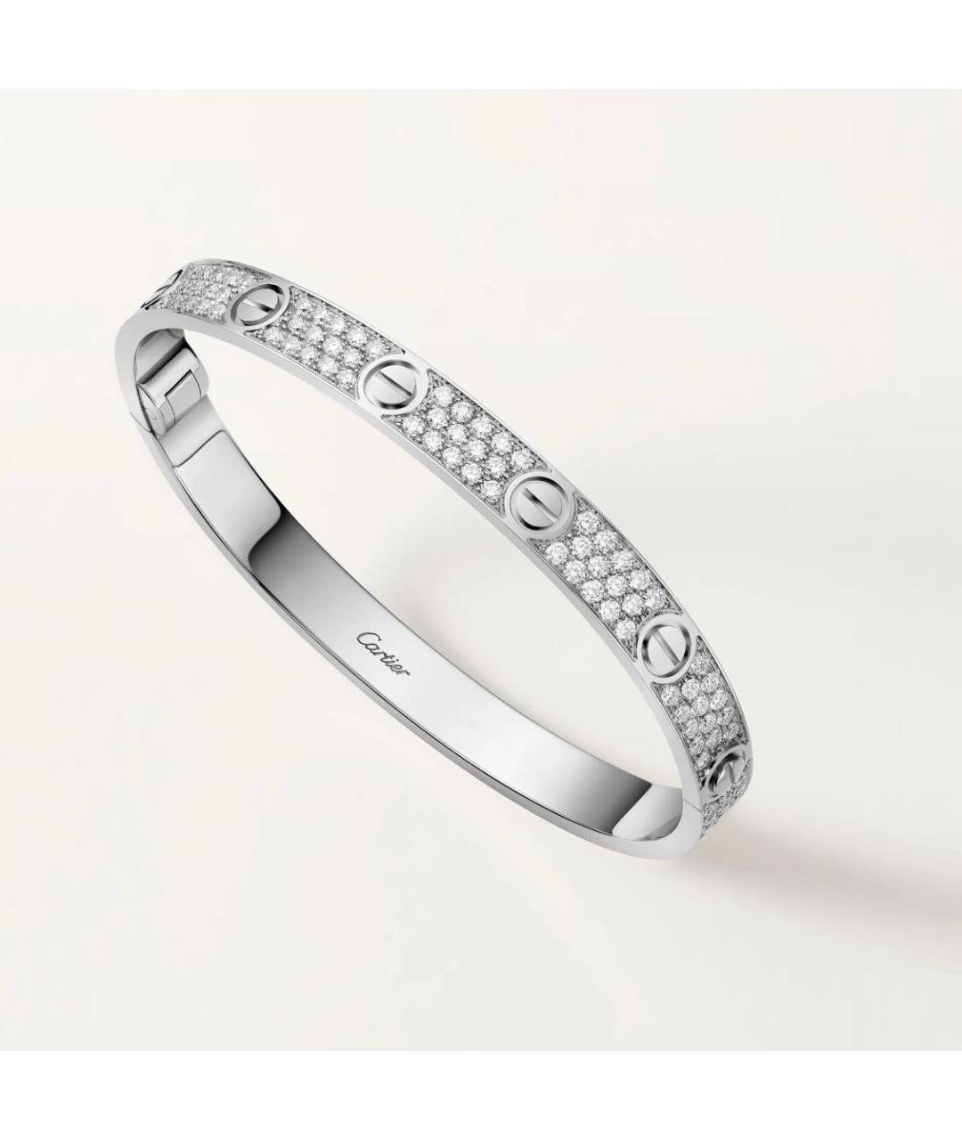 CARTIER Белый браслет из белого золота, фото 2