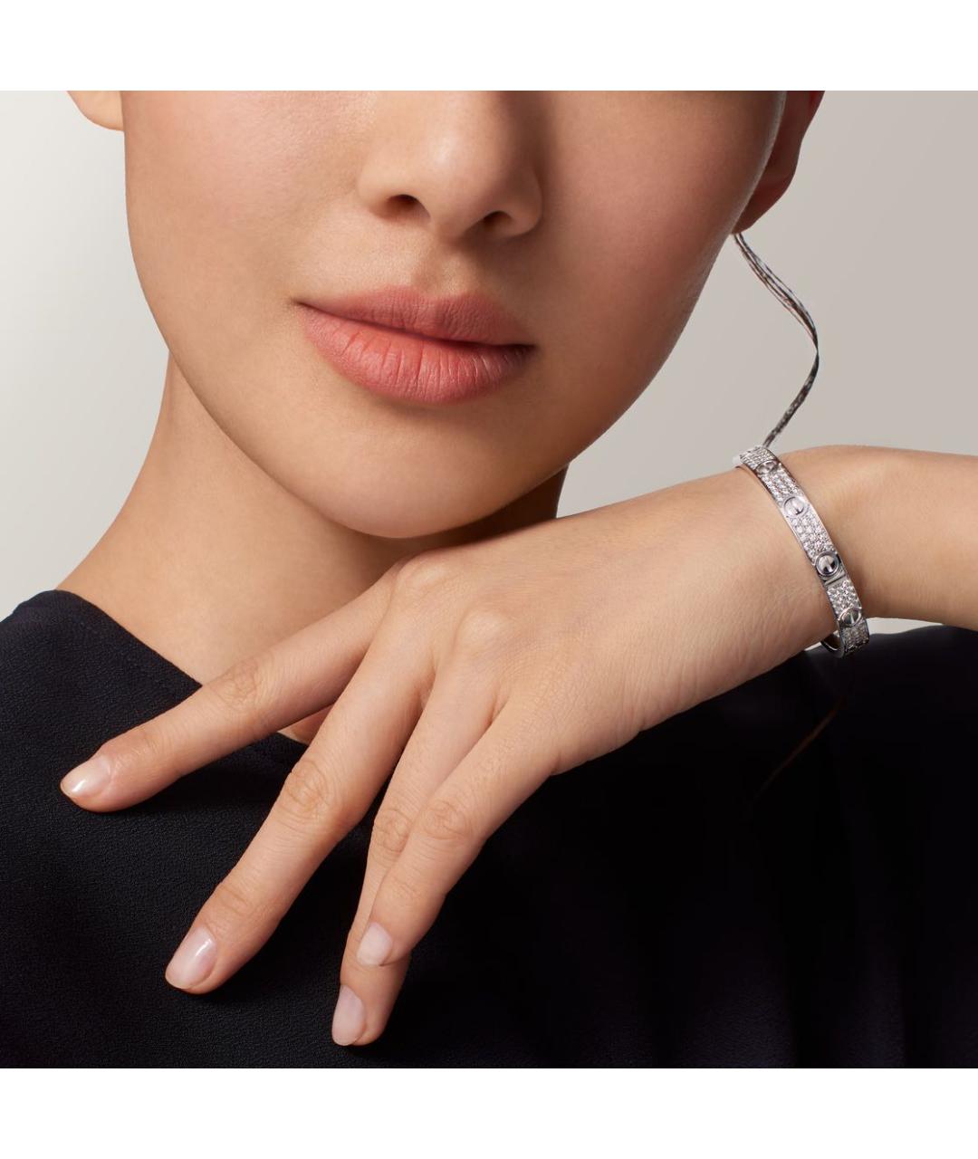 CARTIER Белый браслет из белого золота, фото 3