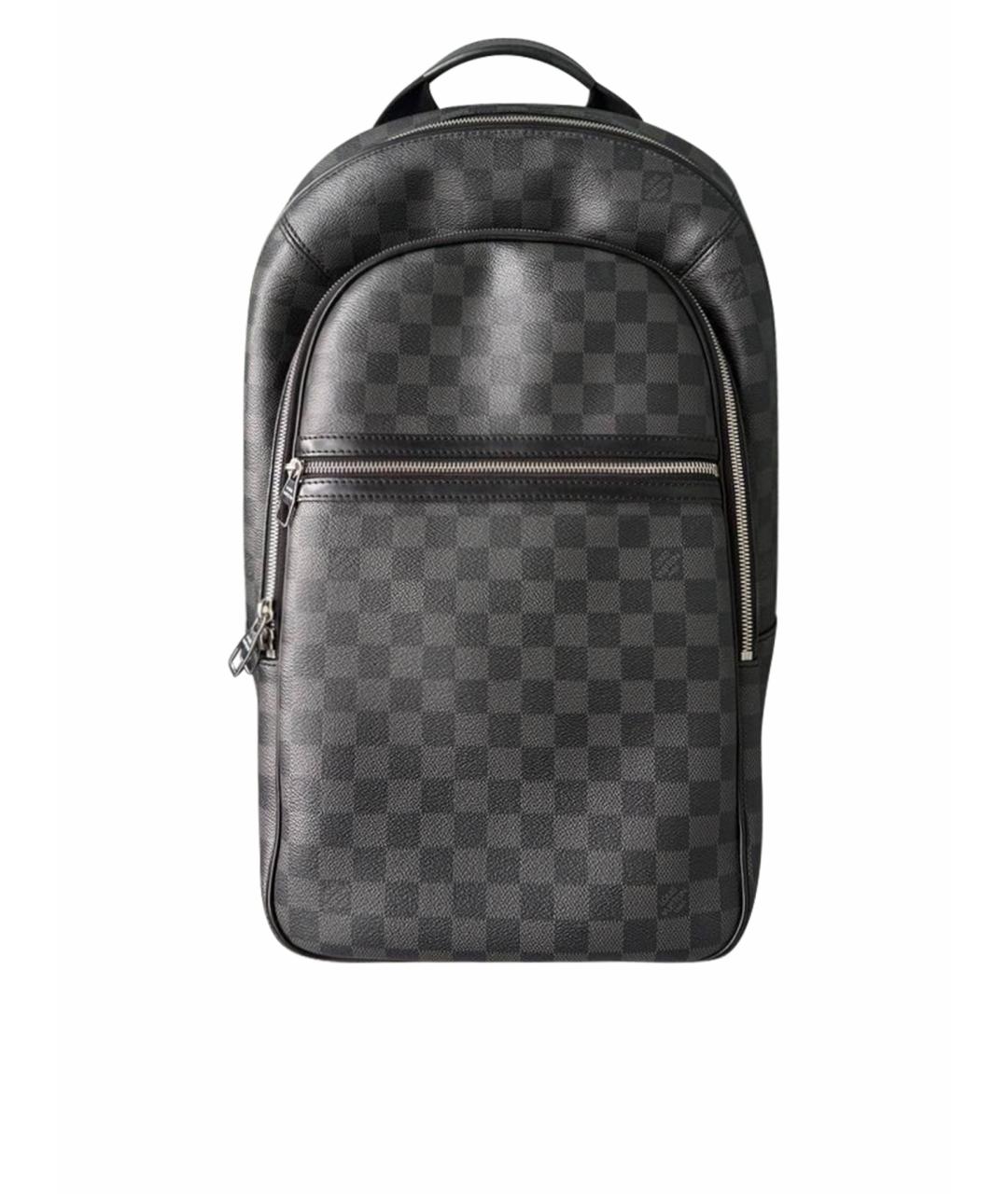 LOUIS VUITTON Черный кожаный рюкзак, фото 1