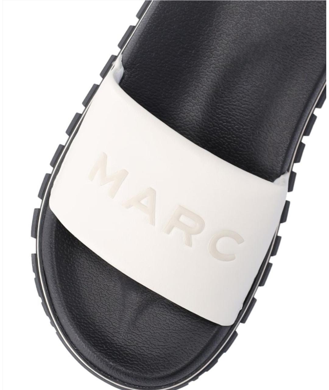 MARC JACOBS Белые кожаные шлепанцы, фото 6