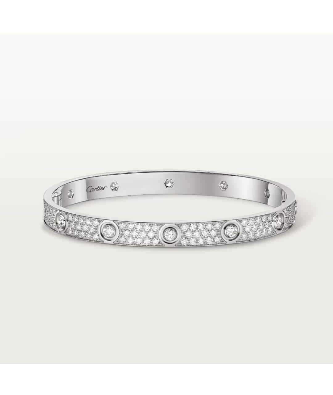 CARTIER Белый браслет из белого золота, фото 8
