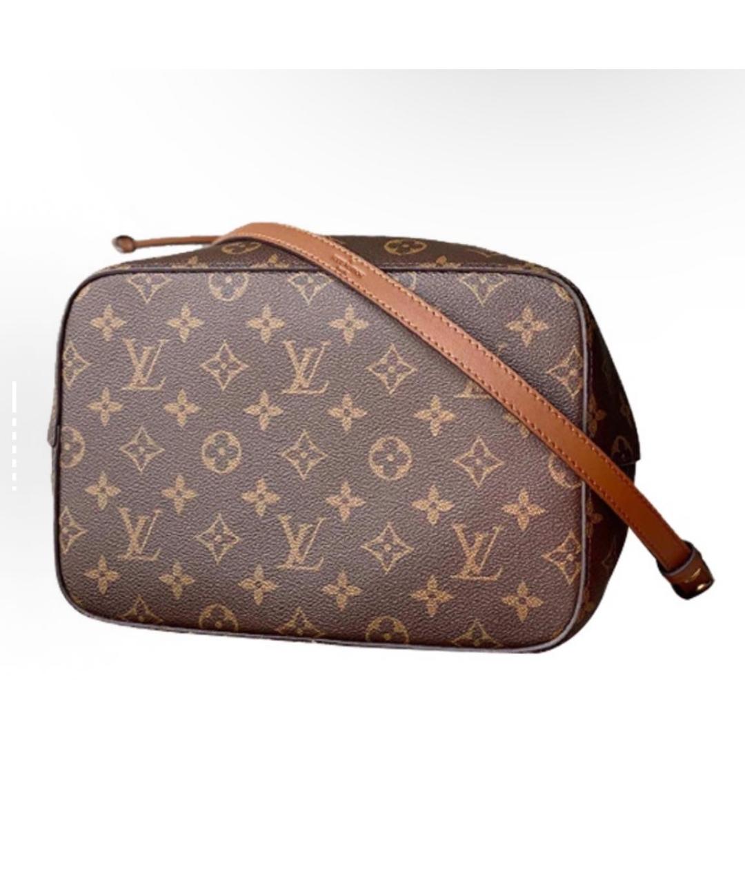 LOUIS VUITTON Коричневая кожаная сумка тоут, фото 3