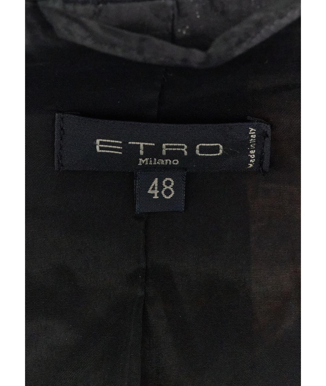 ETRO Черный вискозный жакет/пиджак, фото 3