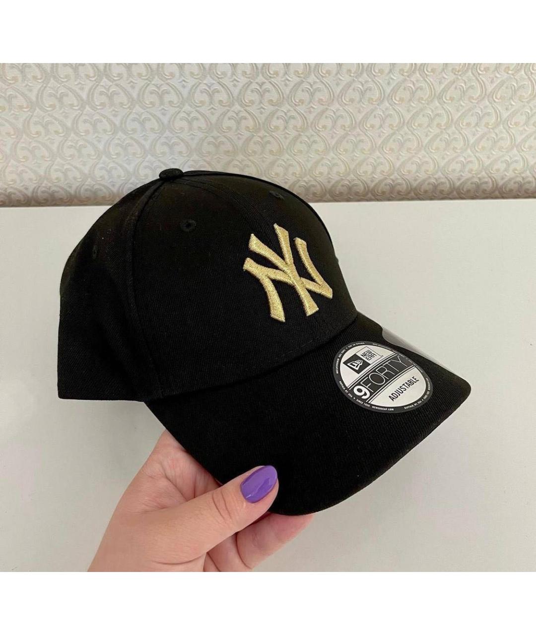 New Era Черная хлопковая кепка, фото 3