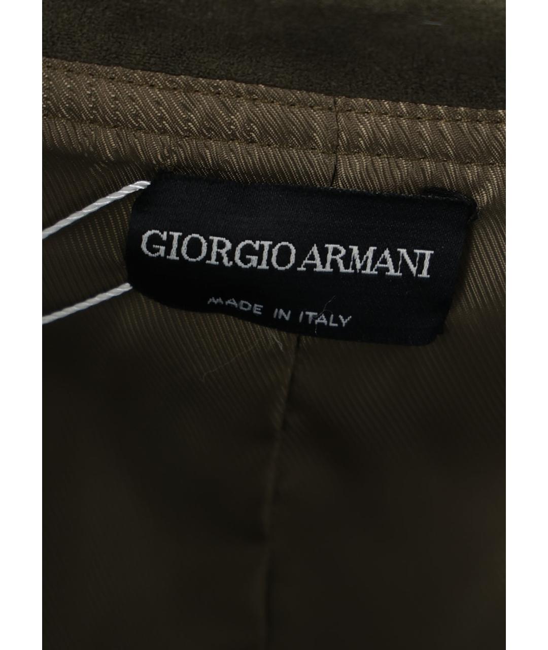 GIORGIO ARMANI Зеленый полиэстеровый жакет/пиджак, фото 3