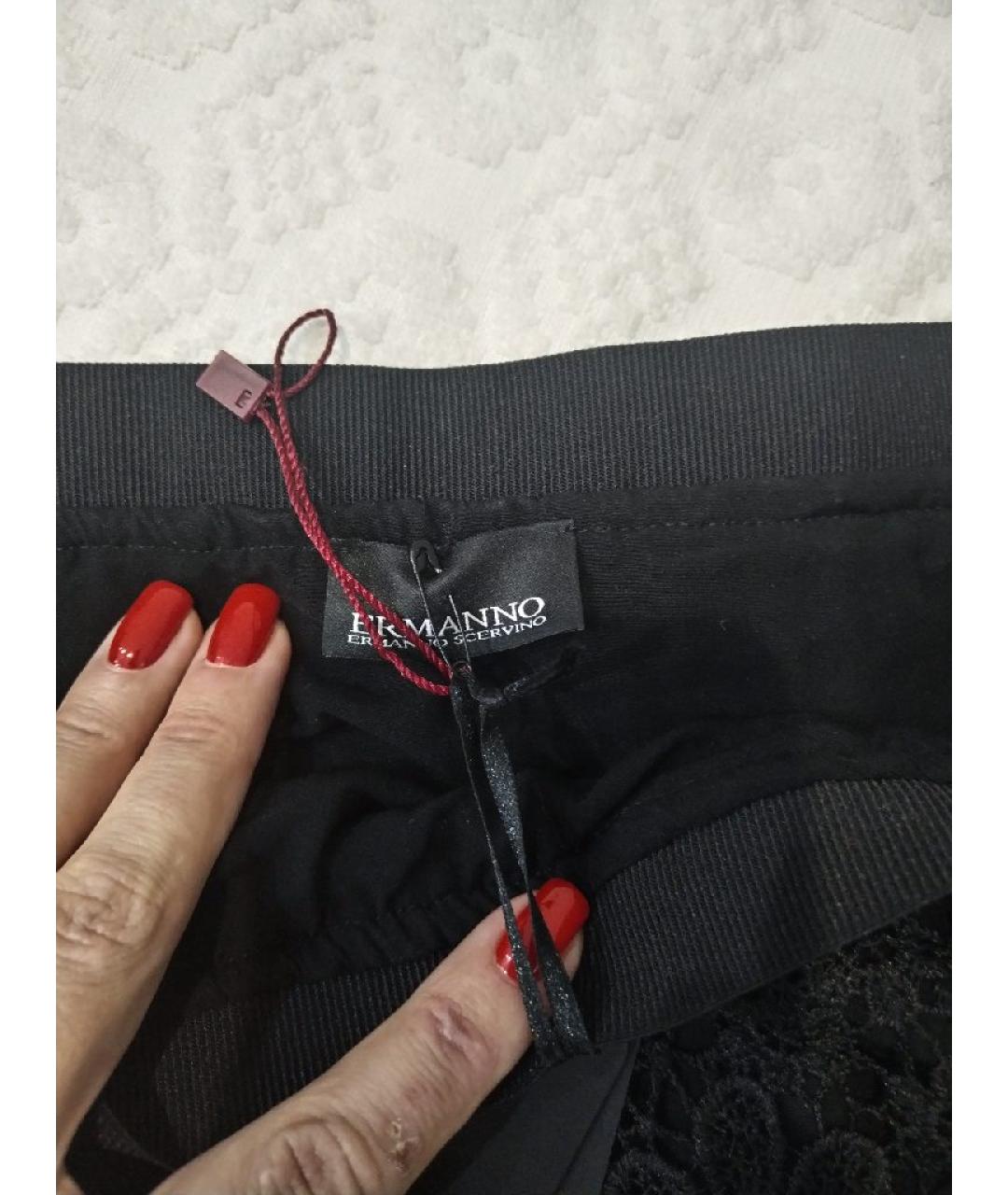ERMANNO SCERVINO Черная юбка миди, фото 3