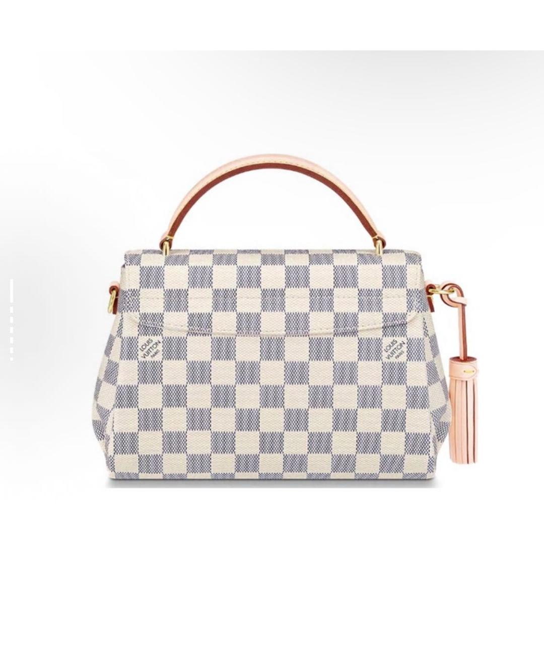 LOUIS VUITTON Бежевая кожаная сумка через плечо, фото 3