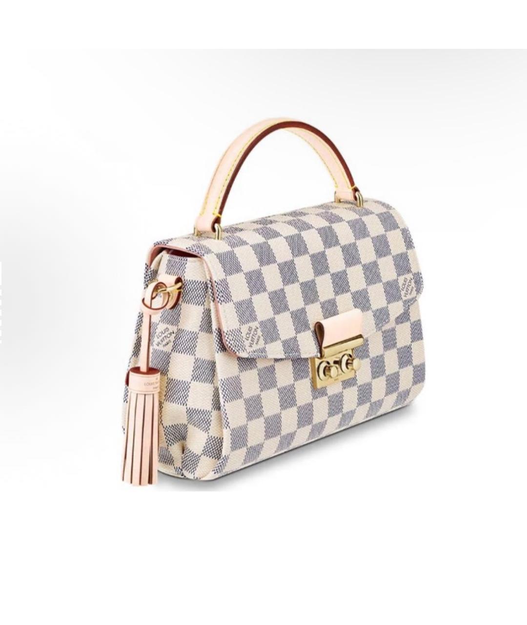 LOUIS VUITTON Бежевая кожаная сумка через плечо, фото 2