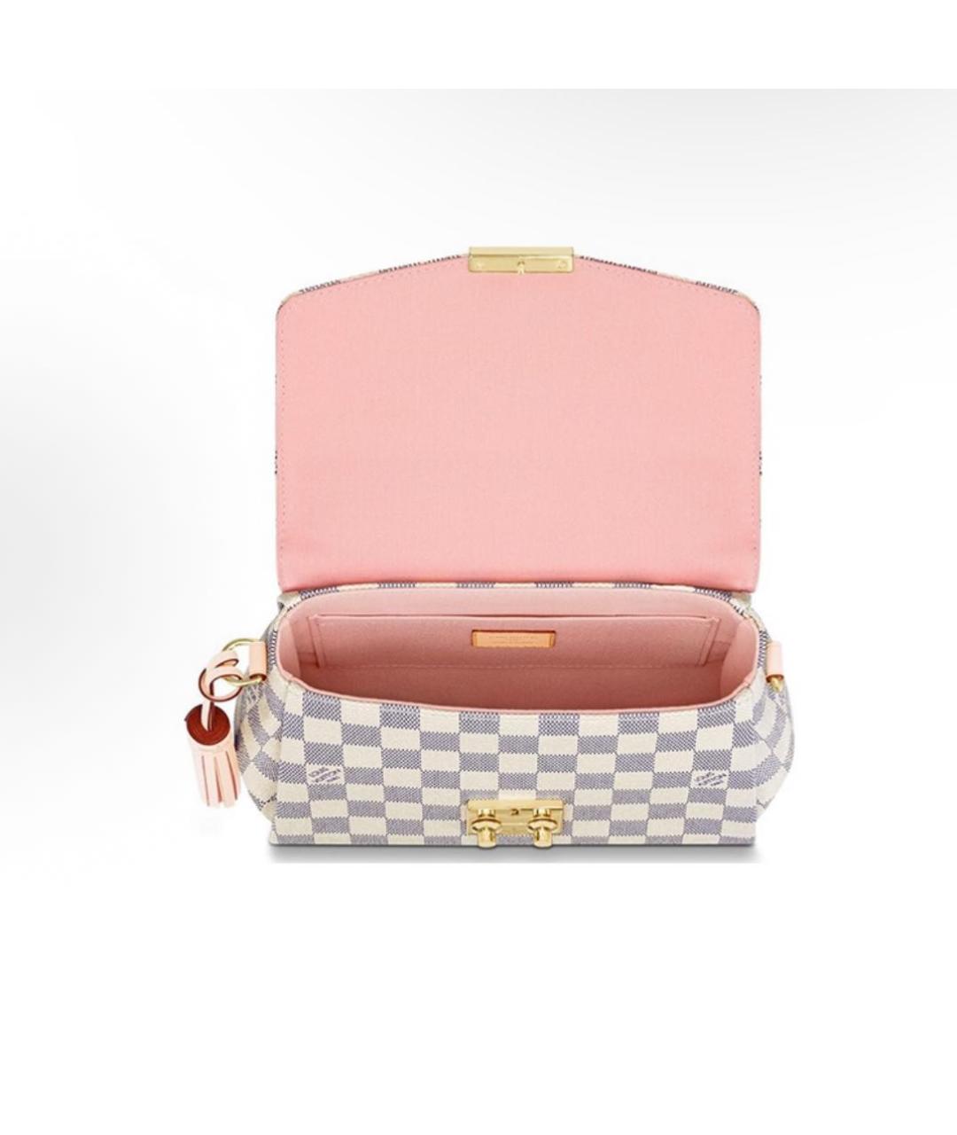 LOUIS VUITTON Бежевая кожаная сумка через плечо, фото 4