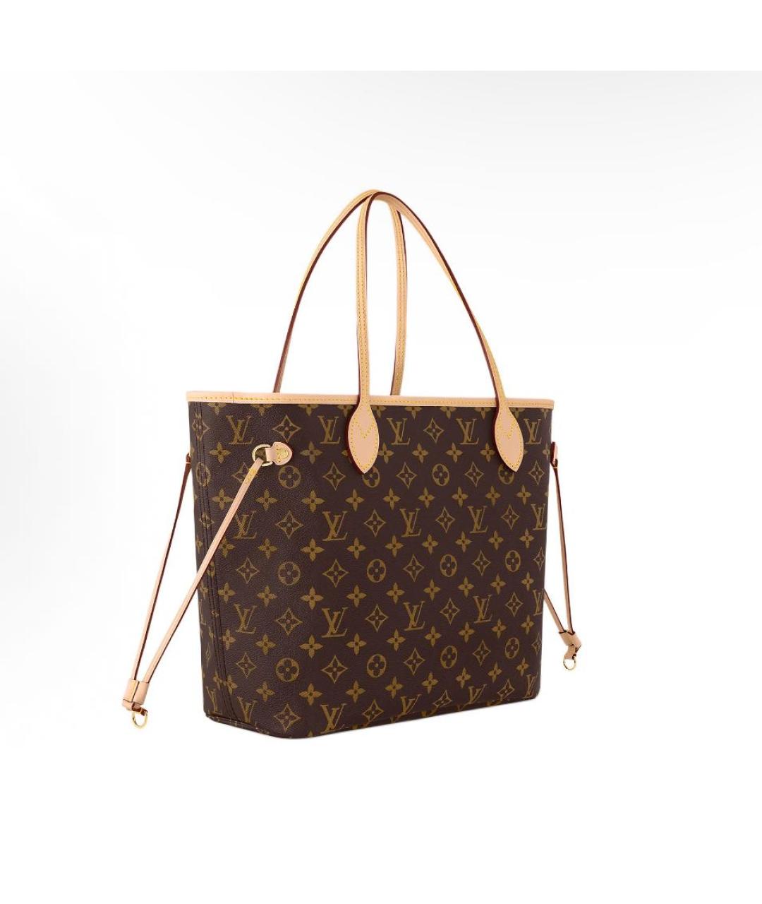 LOUIS VUITTON Коричневая кожаная сумка тоут, фото 2