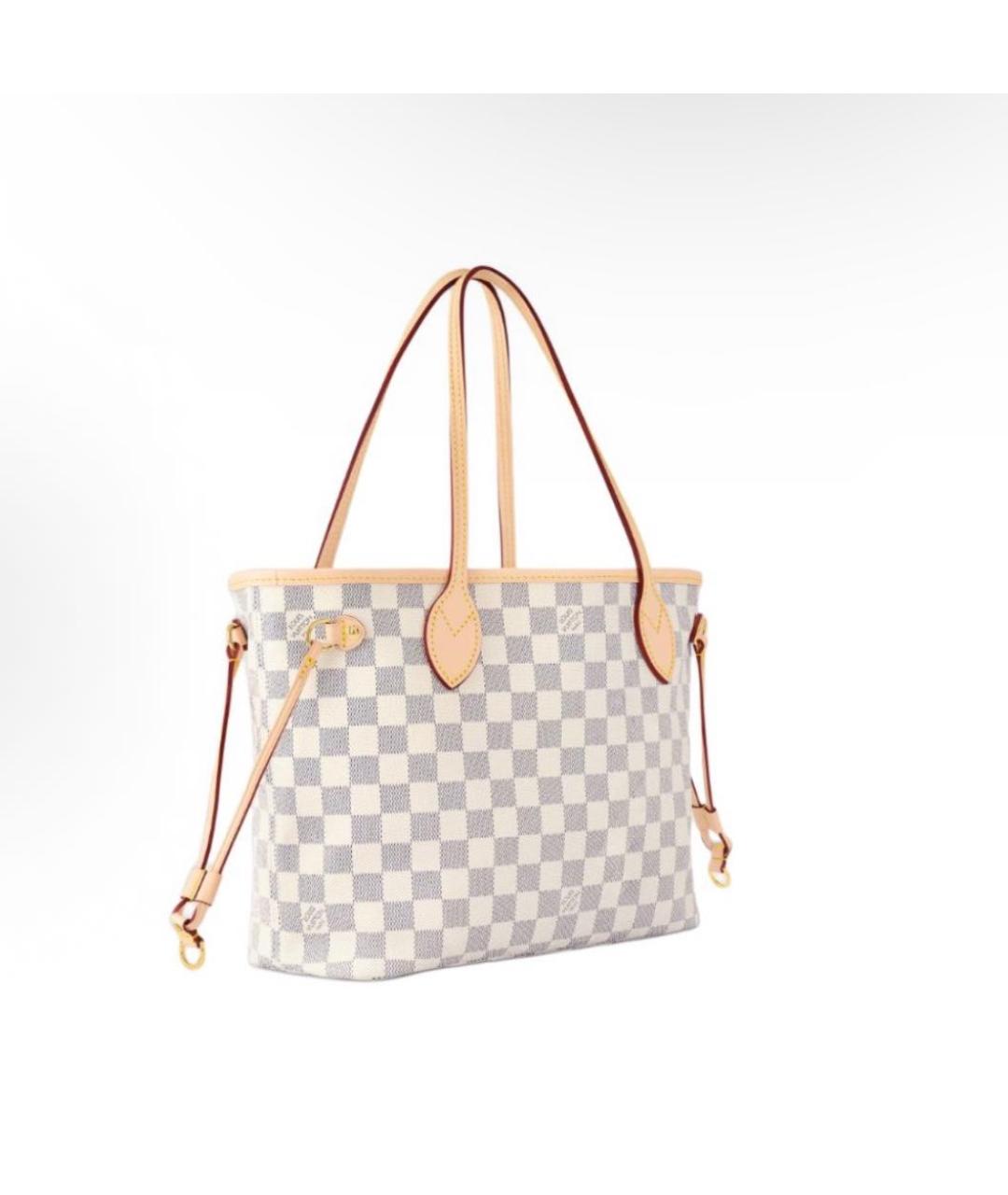 LOUIS VUITTON Бежевая кожаная сумка с короткими ручками, фото 2