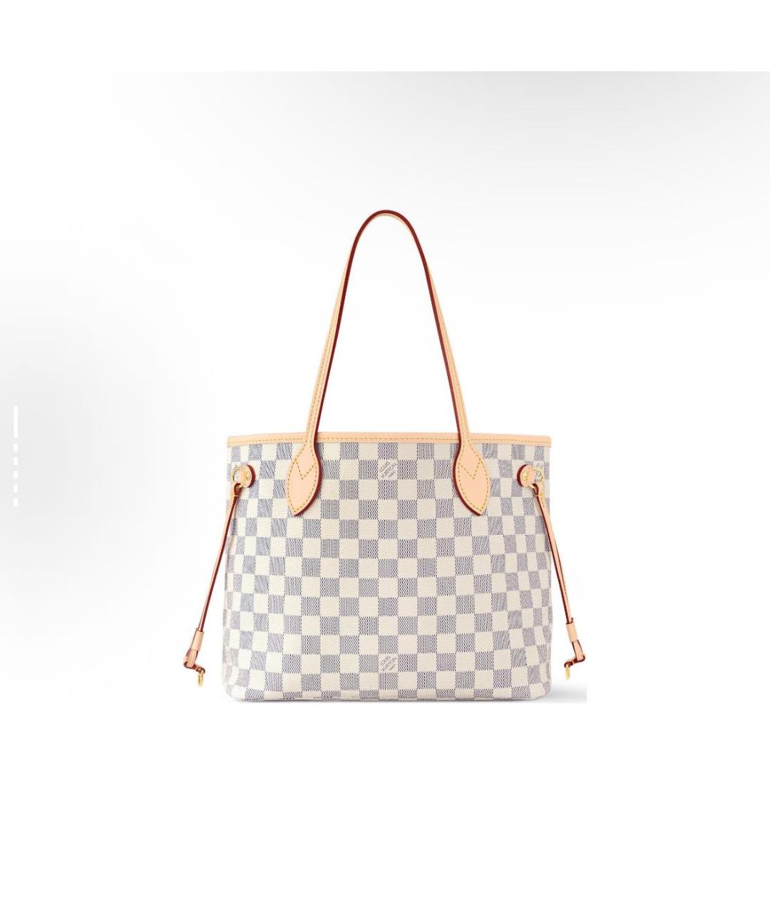 LOUIS VUITTON Бежевая кожаная сумка с короткими ручками, фото 5