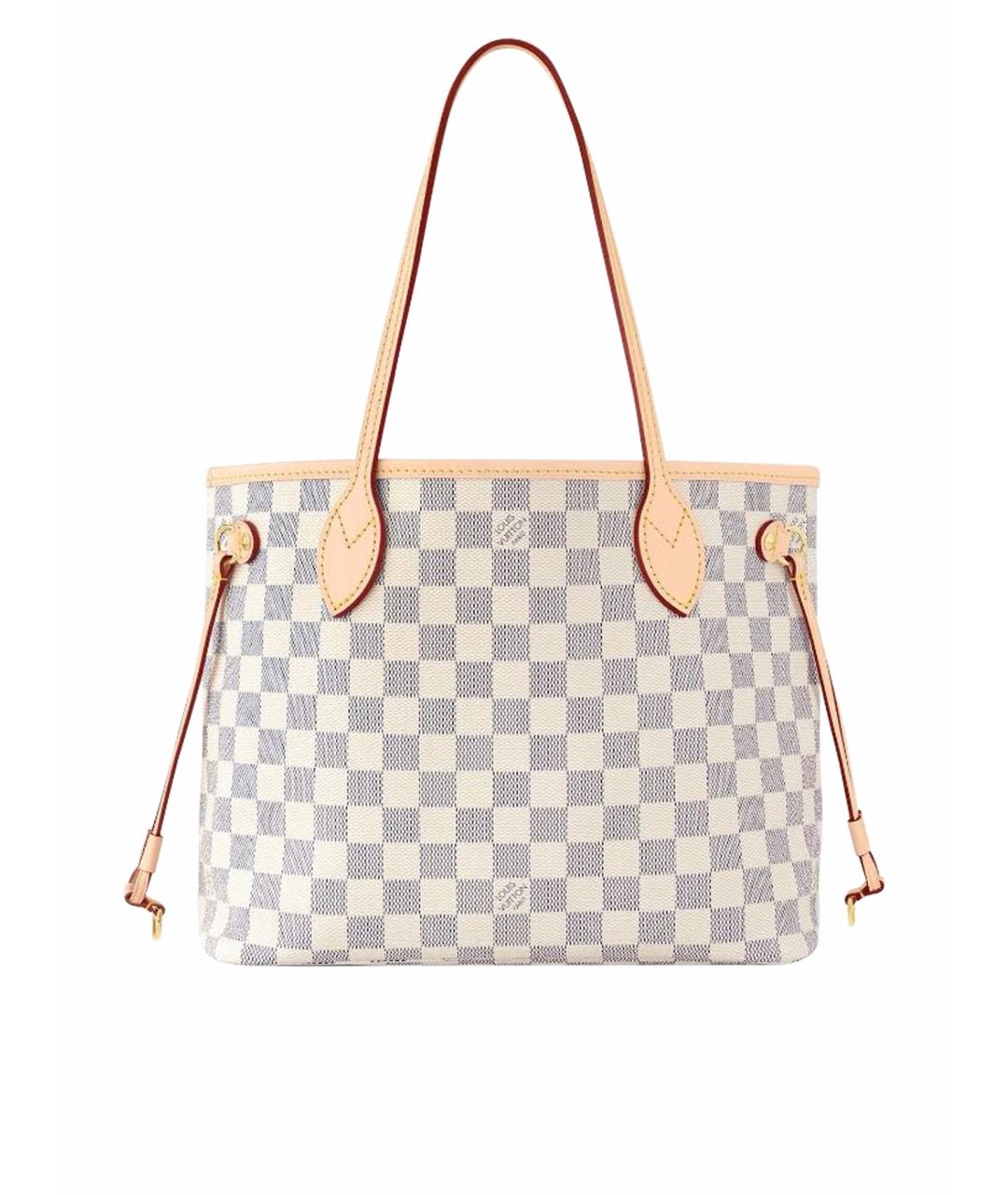LOUIS VUITTON Бежевая кожаная сумка с короткими ручками, фото 1