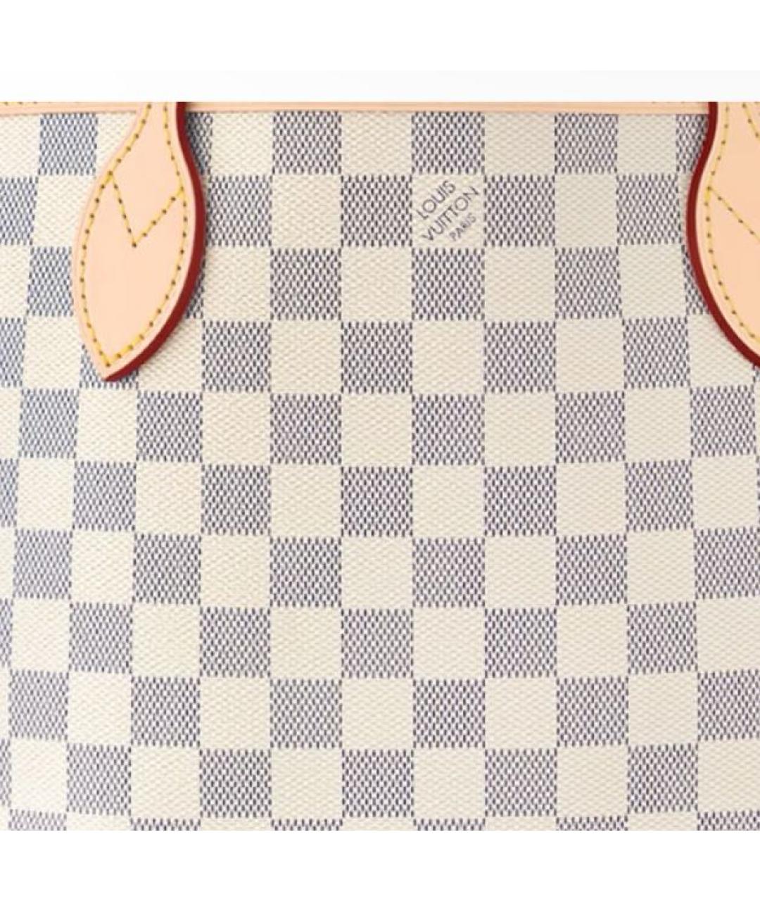 LOUIS VUITTON Бежевая кожаная сумка с короткими ручками, фото 4