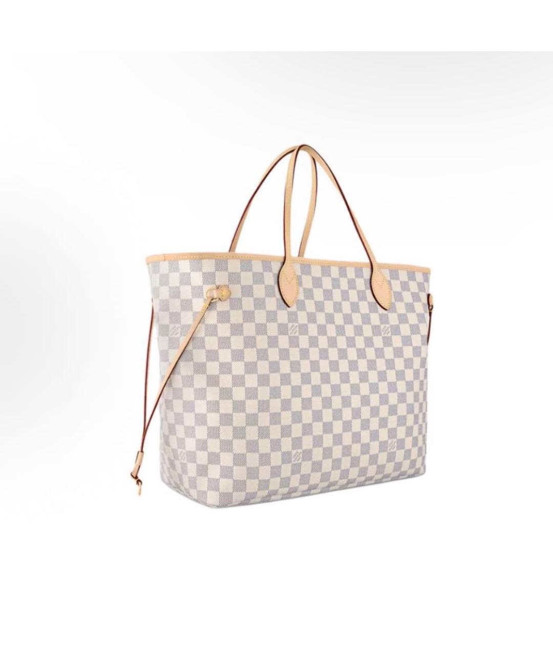 LOUIS VUITTON Бежевая кожаная сумка с короткими ручками, фото 2