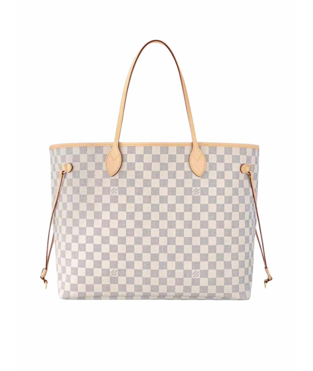 LOUIS VUITTON Бежевая кожаная сумка с короткими ручками, фото 1