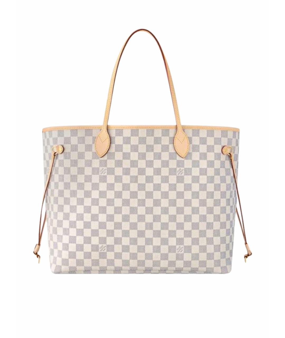 LOUIS VUITTON Бежевая кожаная сумка с короткими ручками, фото 5