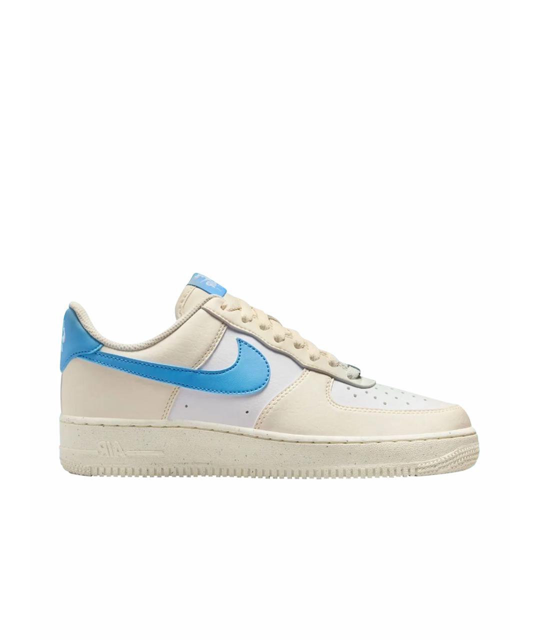 NIKE Бежевые кожаные кеды, фото 1