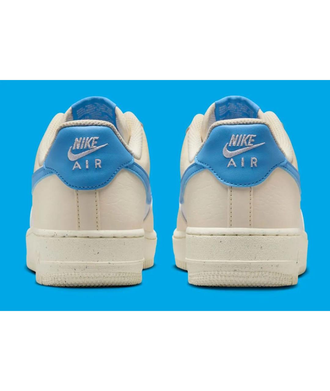 NIKE Бежевые кожаные кеды, фото 5