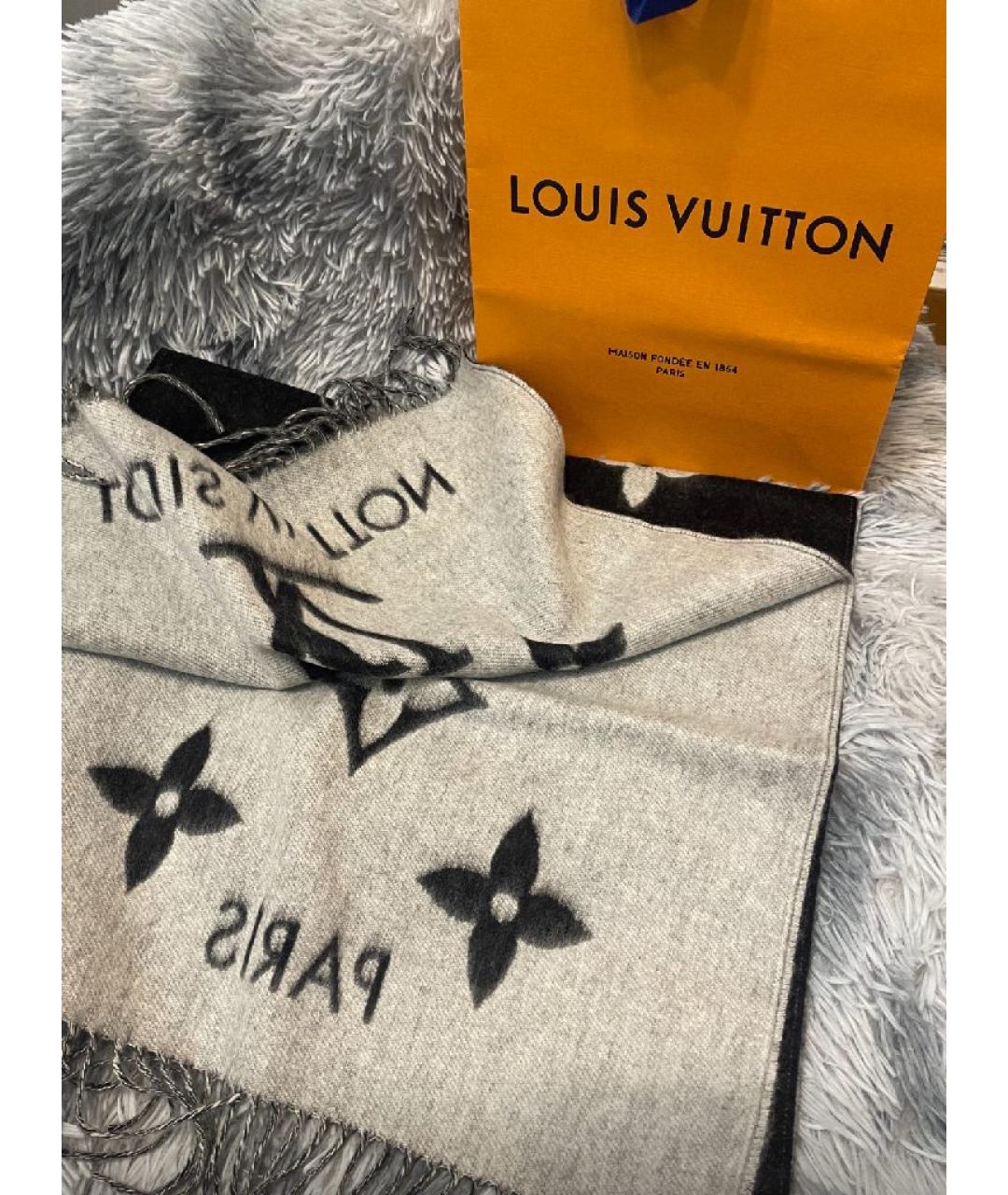 LOUIS VUITTON Кашемировый шарф, фото 6