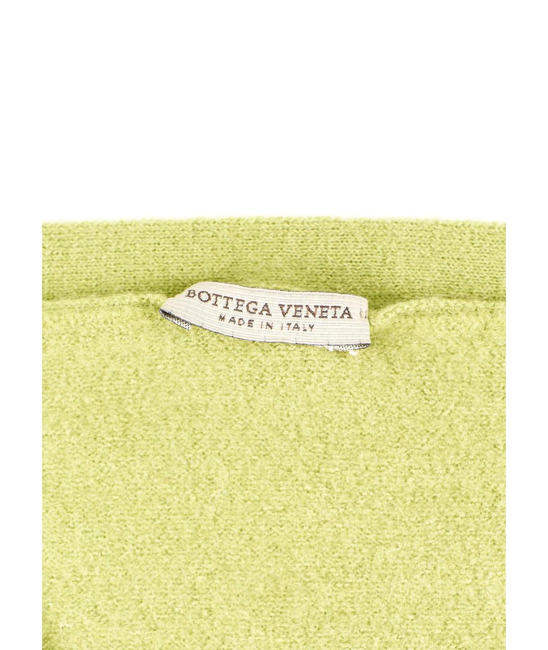 BOTTEGA VENETA Зеленый кашемировый кардиган, фото 3