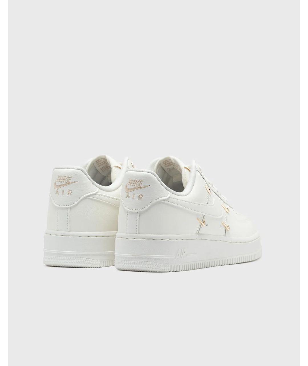 NIKE Бежевые кожаные кеды, фото 4
