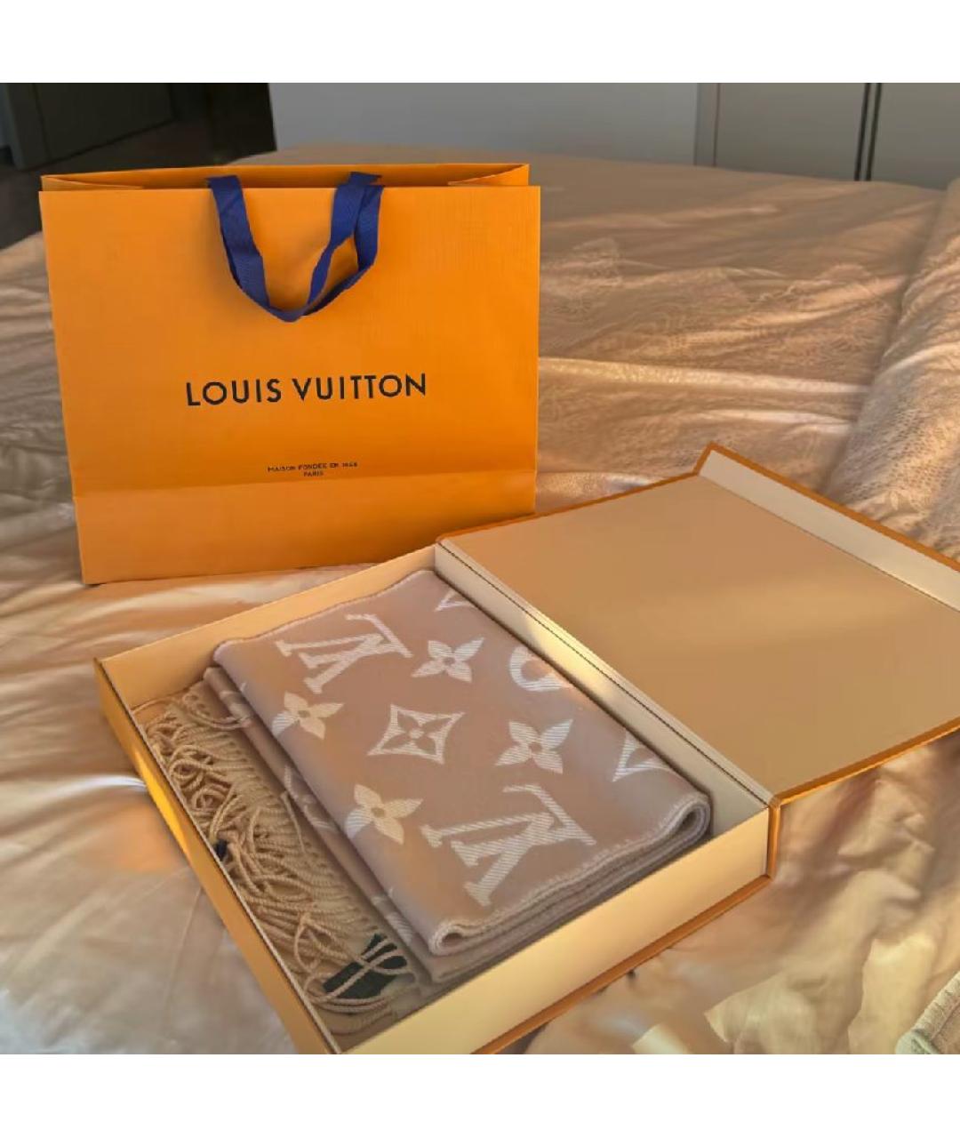 LOUIS VUITTON Кашемировый шарф, фото 4