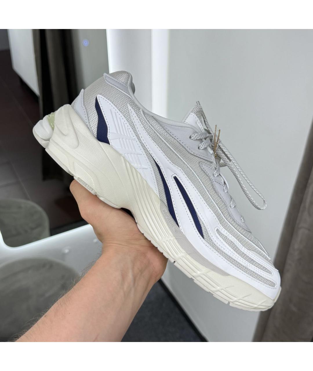 ADIDAS Белые текстильные низкие кроссовки / кеды, фото 2